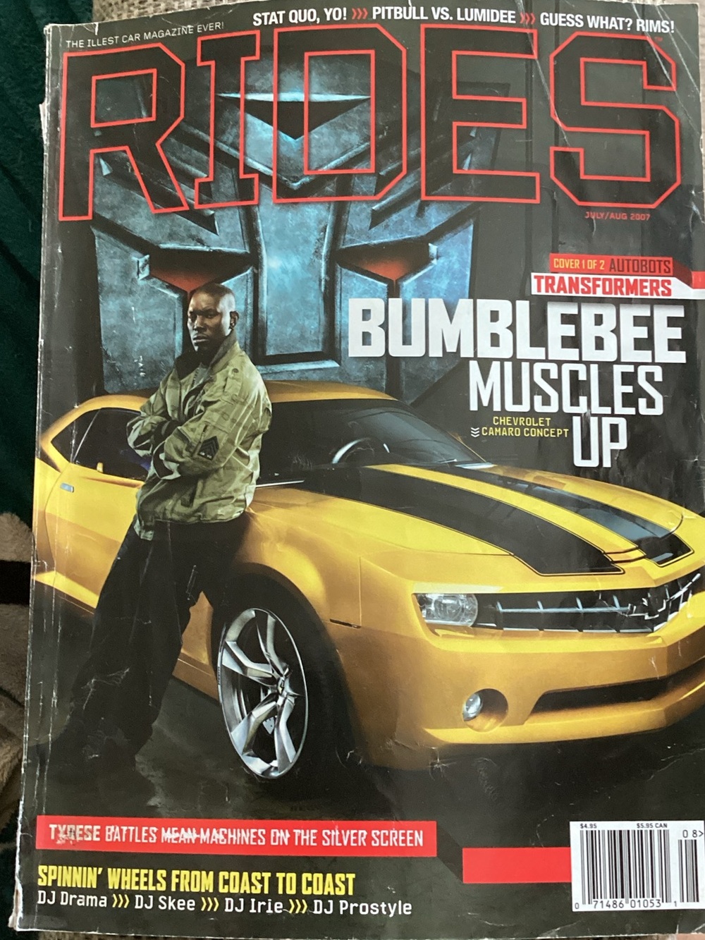 Rides- Bumblebee Camaro Cover